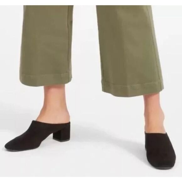 Everlane The Day Heel Mule Slip On Black Suede sz - Picture 10 of 10